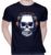 CreativiT Graphic Printed T-Shirt for Unisex Skull Tshirt | Casual Half Sleeve Round Neck T-Shirt | 100% Cotton | D00589-543